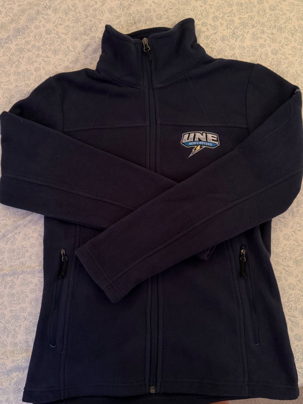 UNE Columbia Navy Fleece Jacket